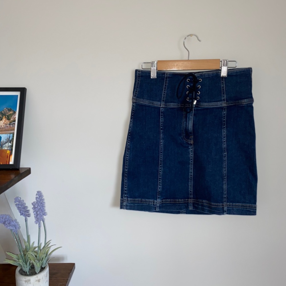 FREE PEOPLE | Denim Skirt